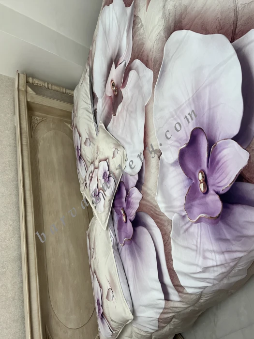 روتختی دونفره طرح گل برجسته